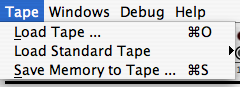 Tape Menu